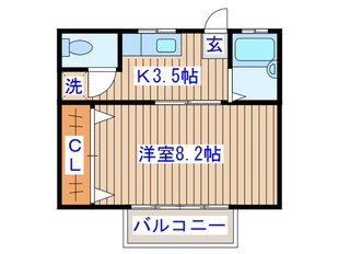 ＳＴＵＤＩＯ　ＤＥＭＡＩＮの物件間取画像